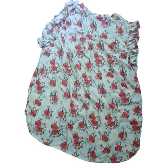 Just Living Floral Blouse - Red and White - Picture 2 of 9